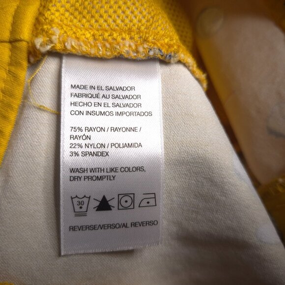 Izod Golf Womens Cropped Pants 12 Fun Golf Themed Print Mid Rise Stretch - Picture 7 of 7